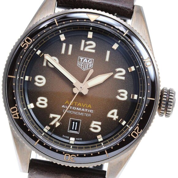 TAG HEUER Otavia WBE5191 Caliber 5 Brown Dial Automatic Men's Watch - Picture 1 of 7